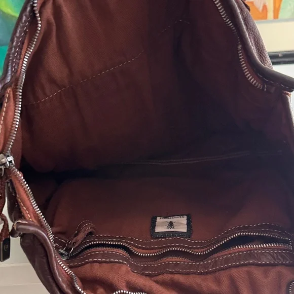 Sissi Rossi Brown Leather Tote Bag - Picture 12 of 16